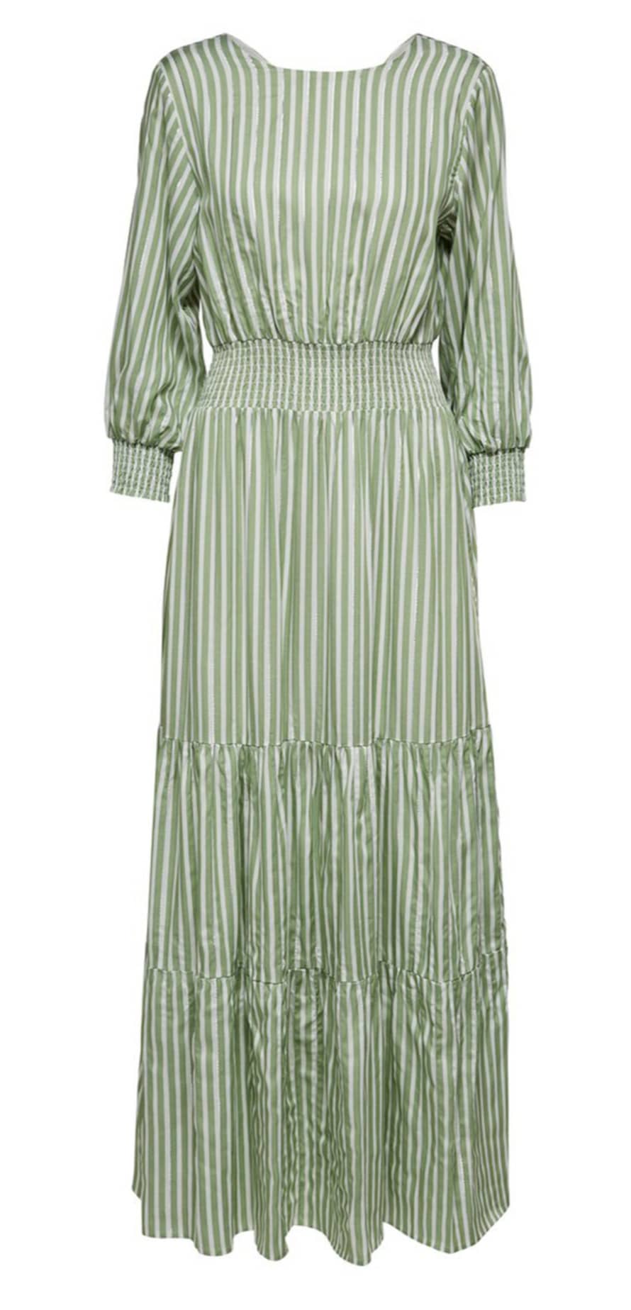 Selected Femme Violet Smock Waist Dress - Green/Watercress 