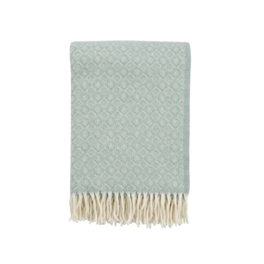 Klippan Yllefabrik Light Blue Lamb Wool Havanna Blanket