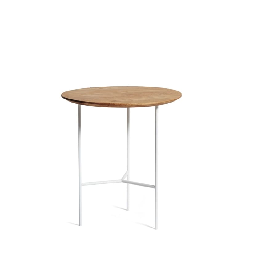 Mavis Oiled Oak/White Tribeca Side Table