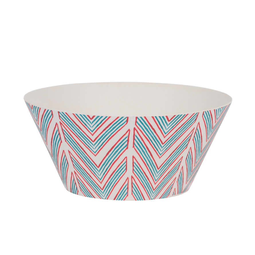 Urban Nature Culture Bamboo Salad Bowl Zigzag