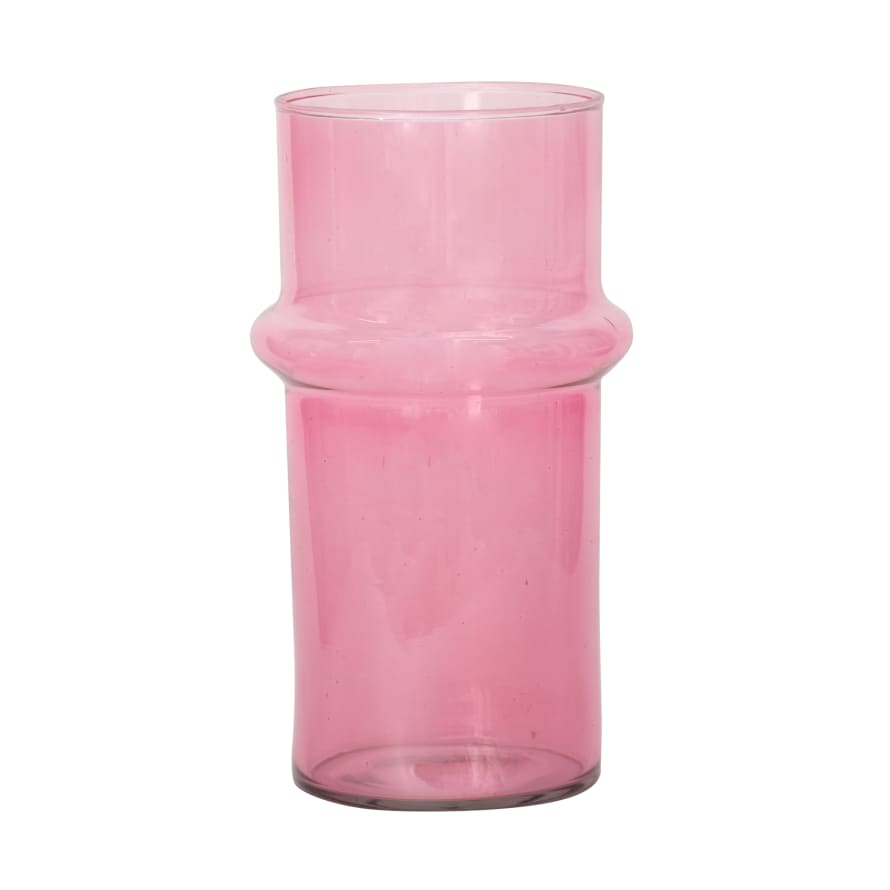 Urban Nature Culture Pink Recycled Glass Vase