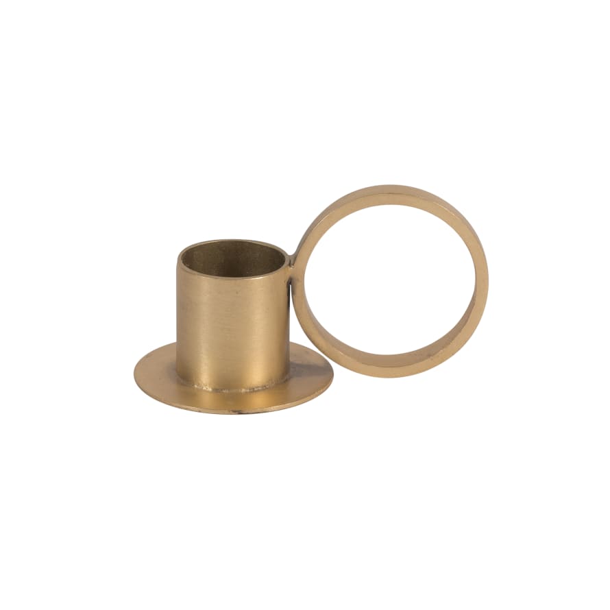 Urban Nature Culture Gold Circle Candle Holder - sustainable