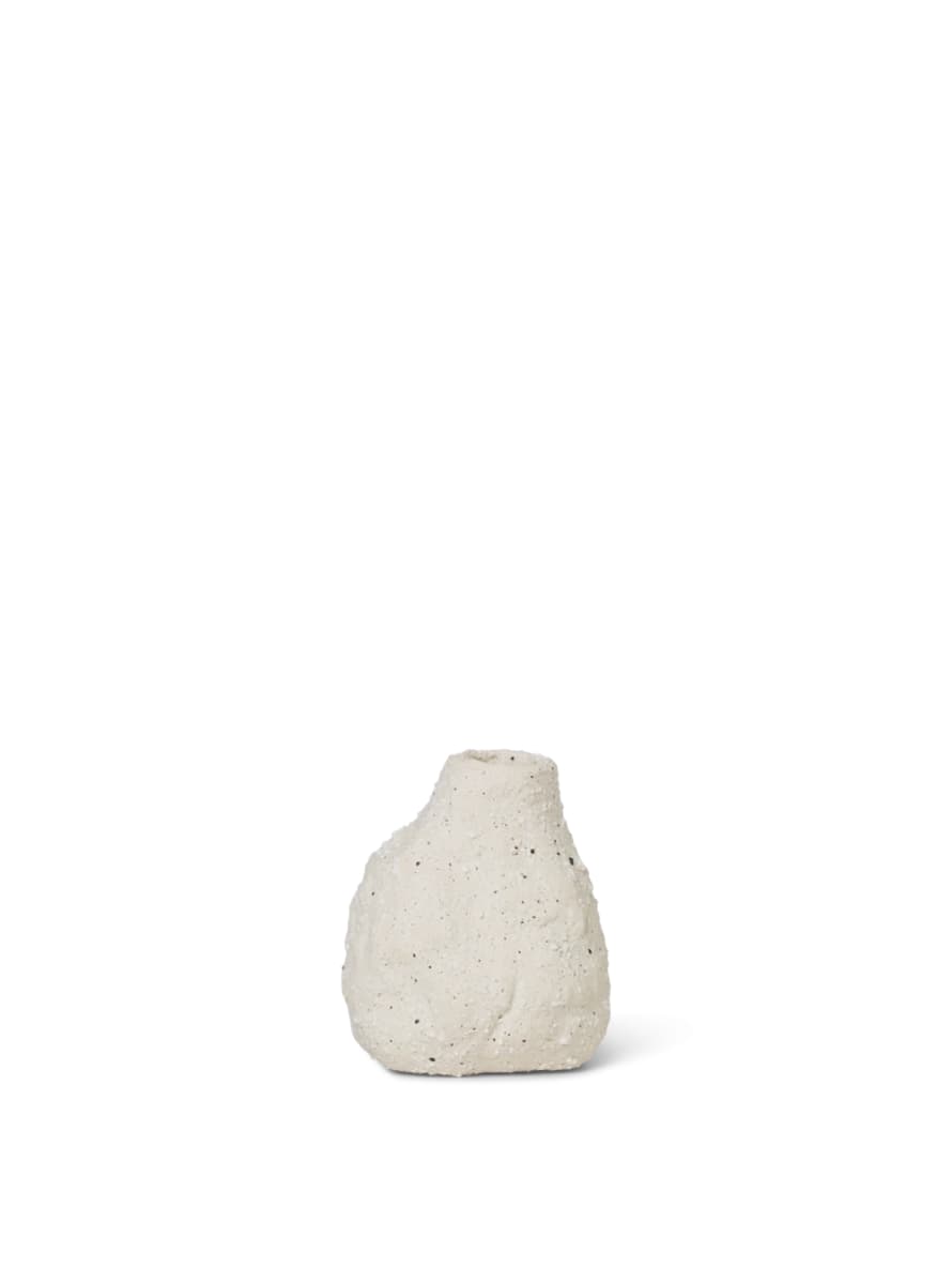 Ferm Living Off White Stone Vulca Mini Vase