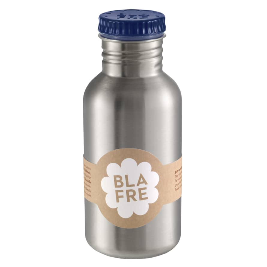 BLAFRE 500ml Navy Stainless Steel Bottle