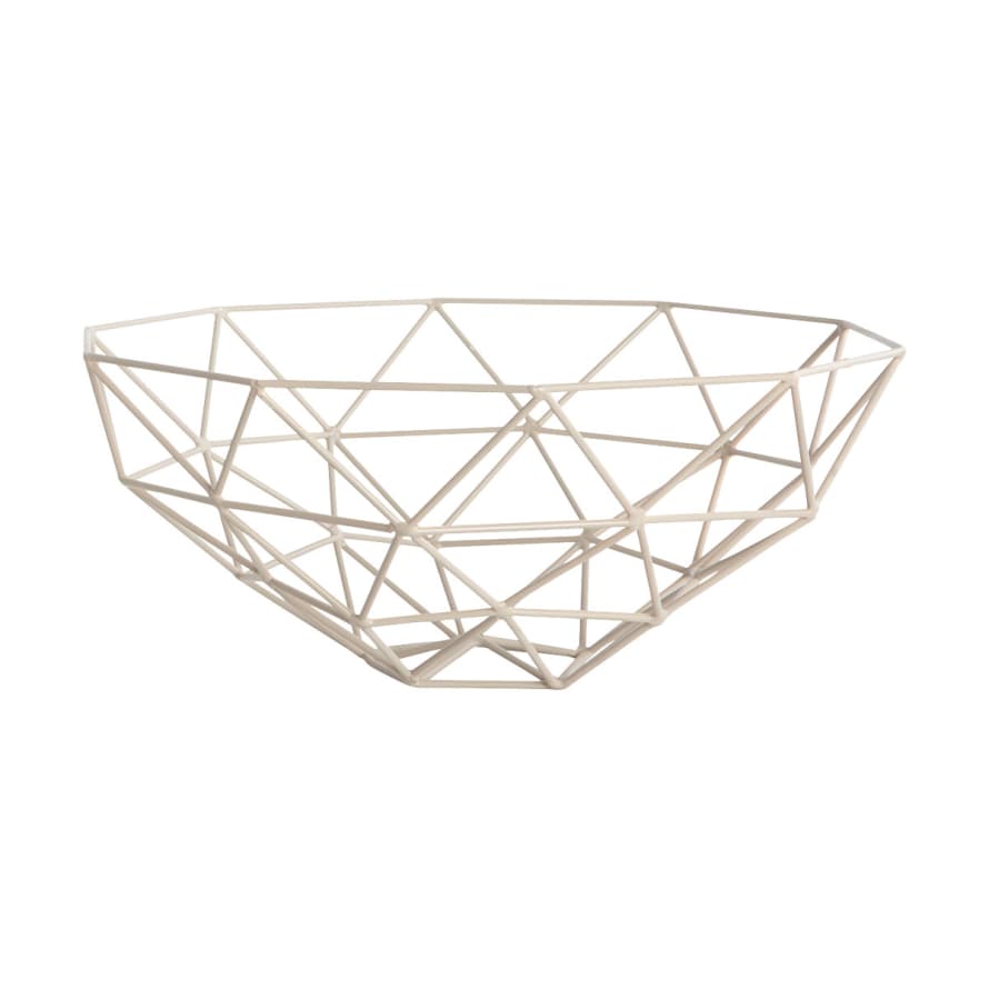 House Doctor Powder Lavender Metal Triangle Bowl