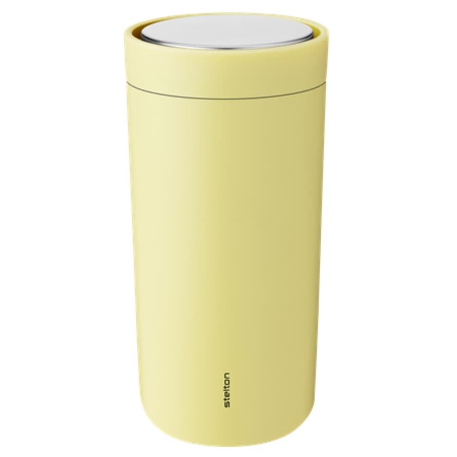 Stelton 0.4L Soft Yellow To Go Click Mug