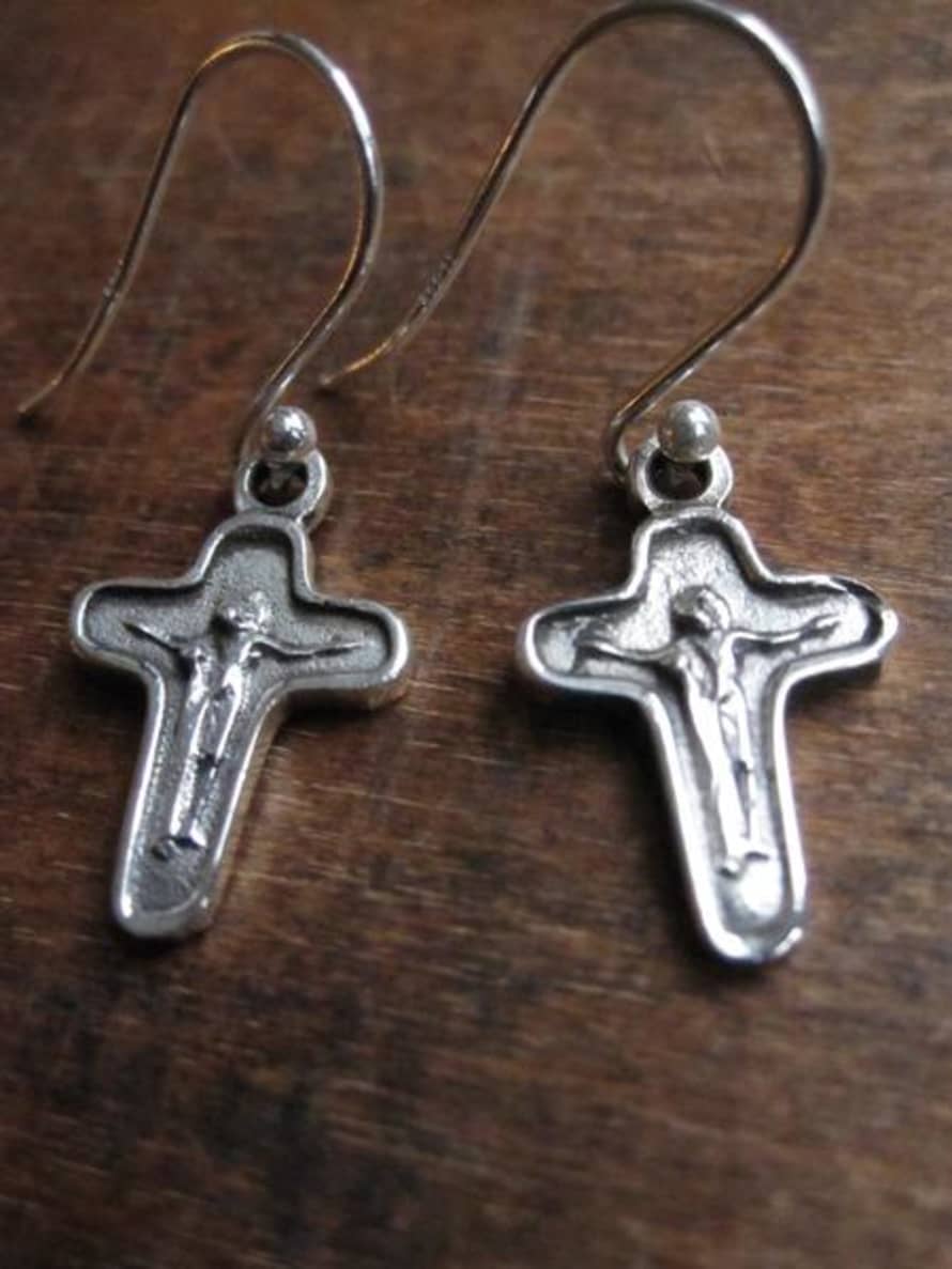 Window Dressing The Soul Silver Wdts Jesus On The Cross Earrings