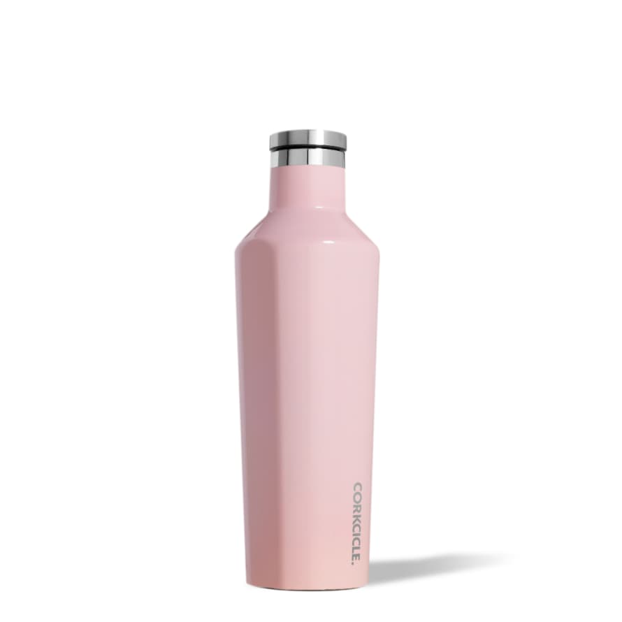 Corkcicle 0.47L Glossy Rose Quartz Canteen Thermos Bottle