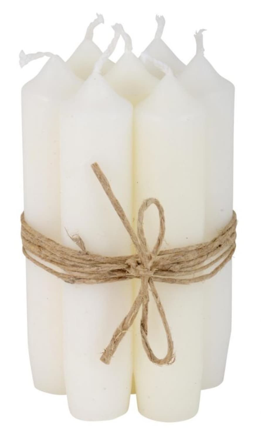 Ib Laursen Pack of 7 White Candles
