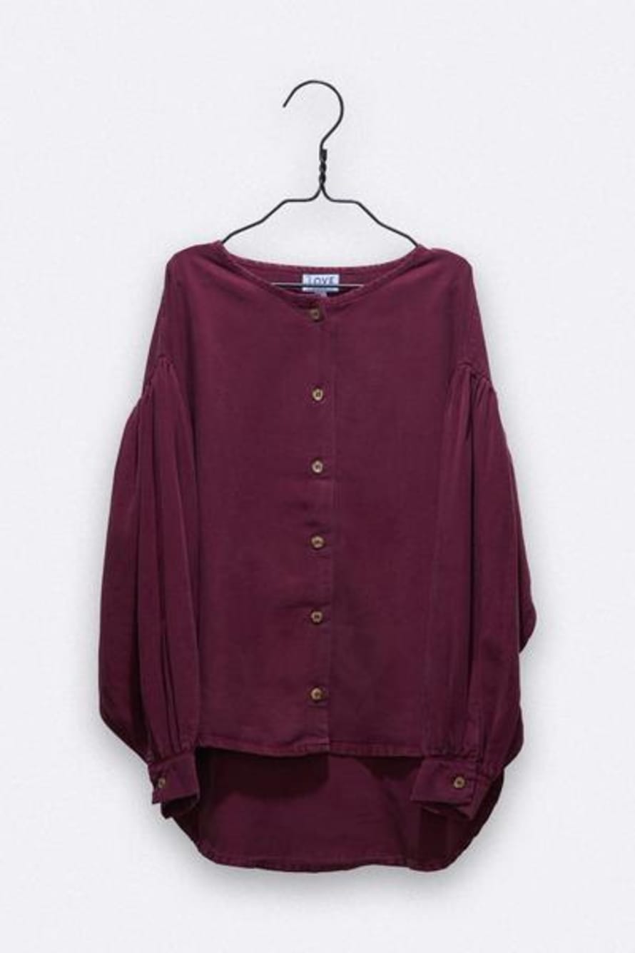 LOVE kidswear Blackberry Coloured Tencel Pia Blouse  