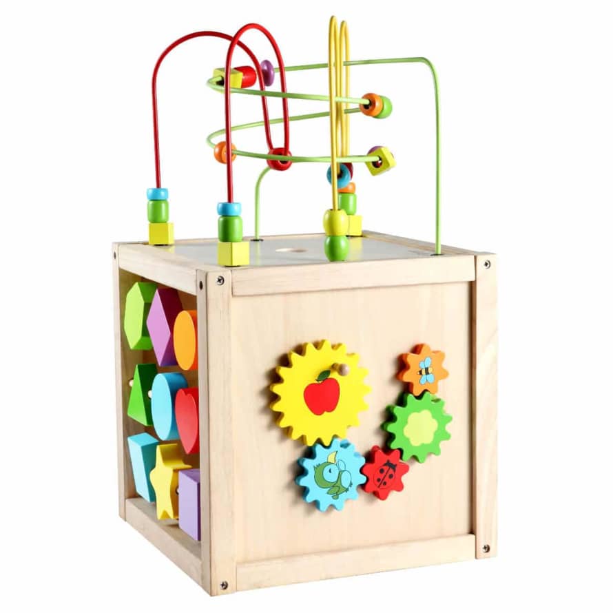 Classic World Wooden Activity Cube