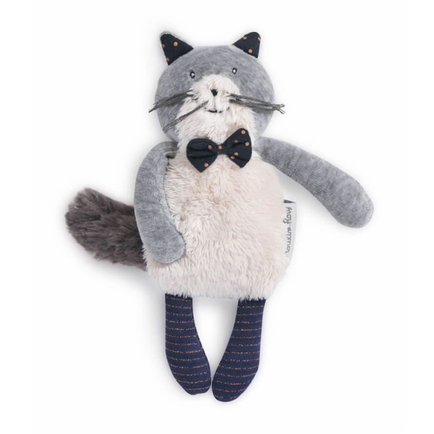 Moulin Roty Light Gray Fernand Mustaches Kitten