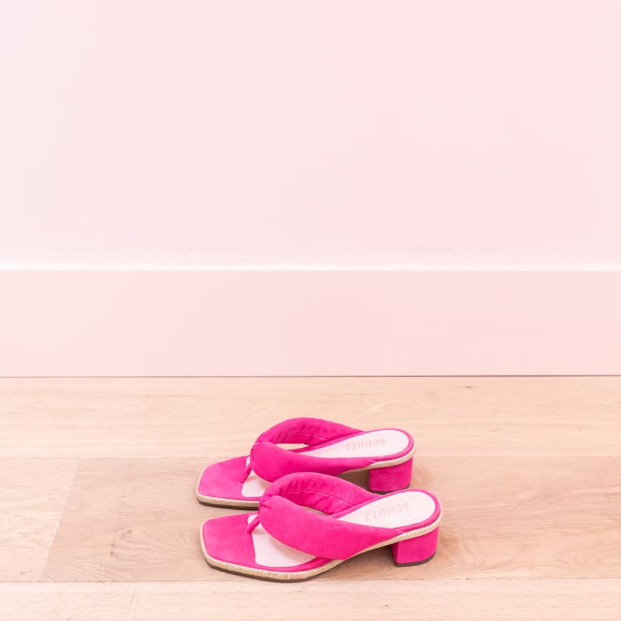Schutz Pink Foam Sandal