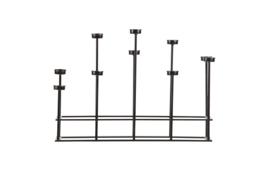 BePureHome Metal Black Candle Holder