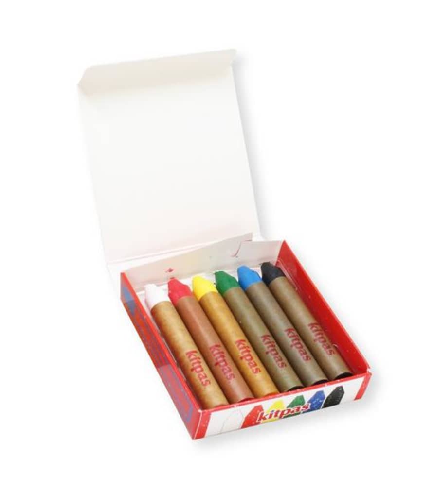 Kitpas Medium Crayons 6 Colours