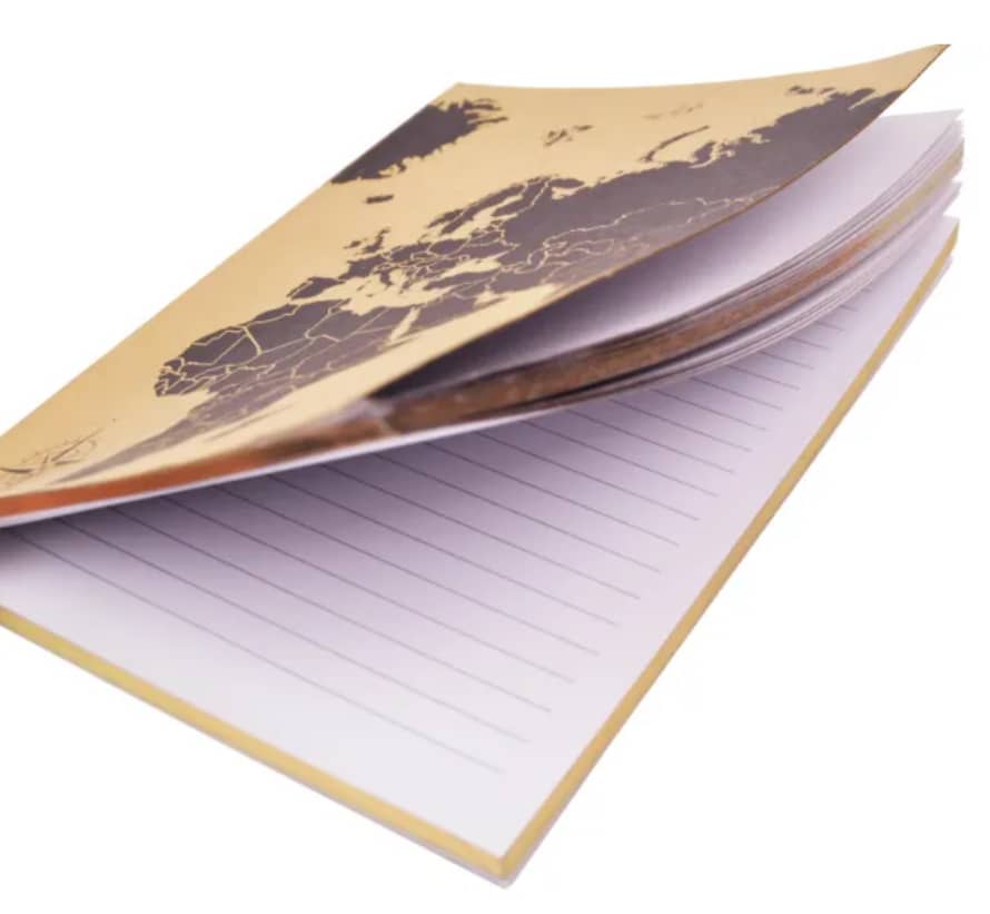 Temerity Jones World Map Cover Notebook