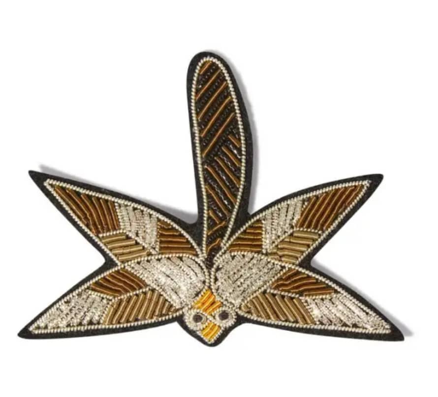 Macon & Lesquoy Dragonfly Embroidered Brooch