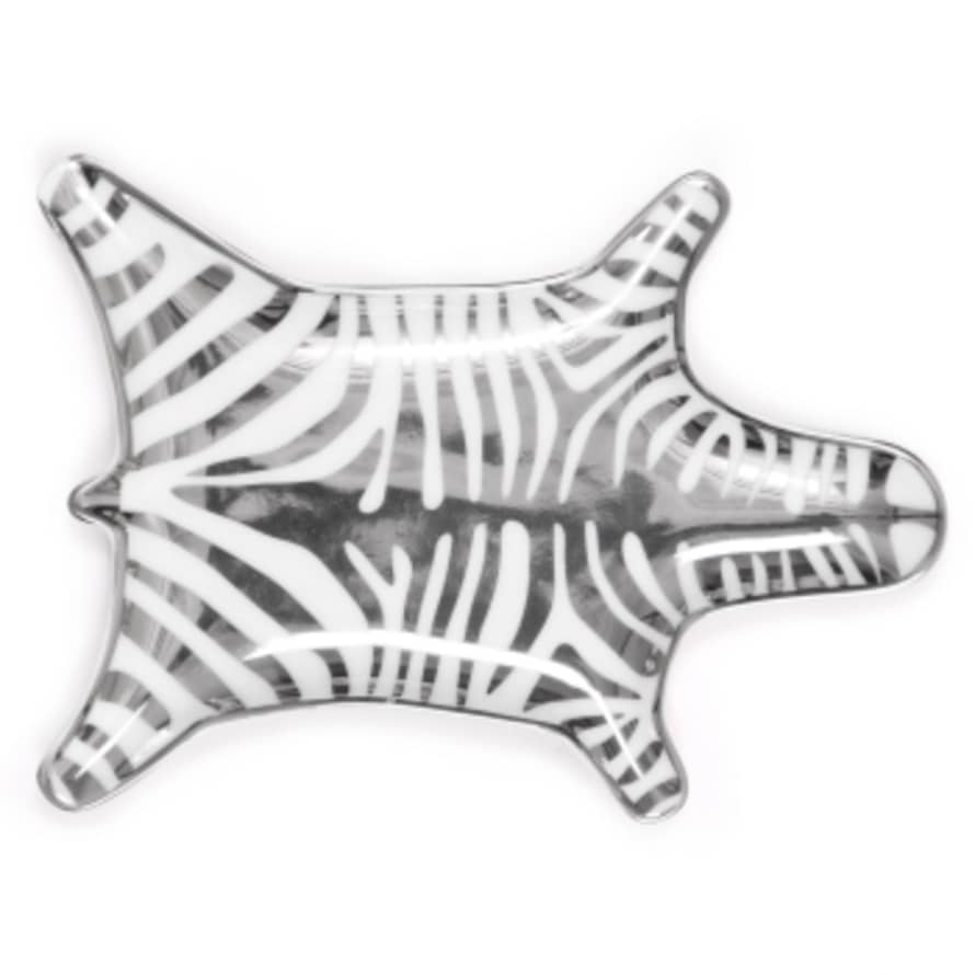 Jonathan Adler Zebra Trinket Dish Silver