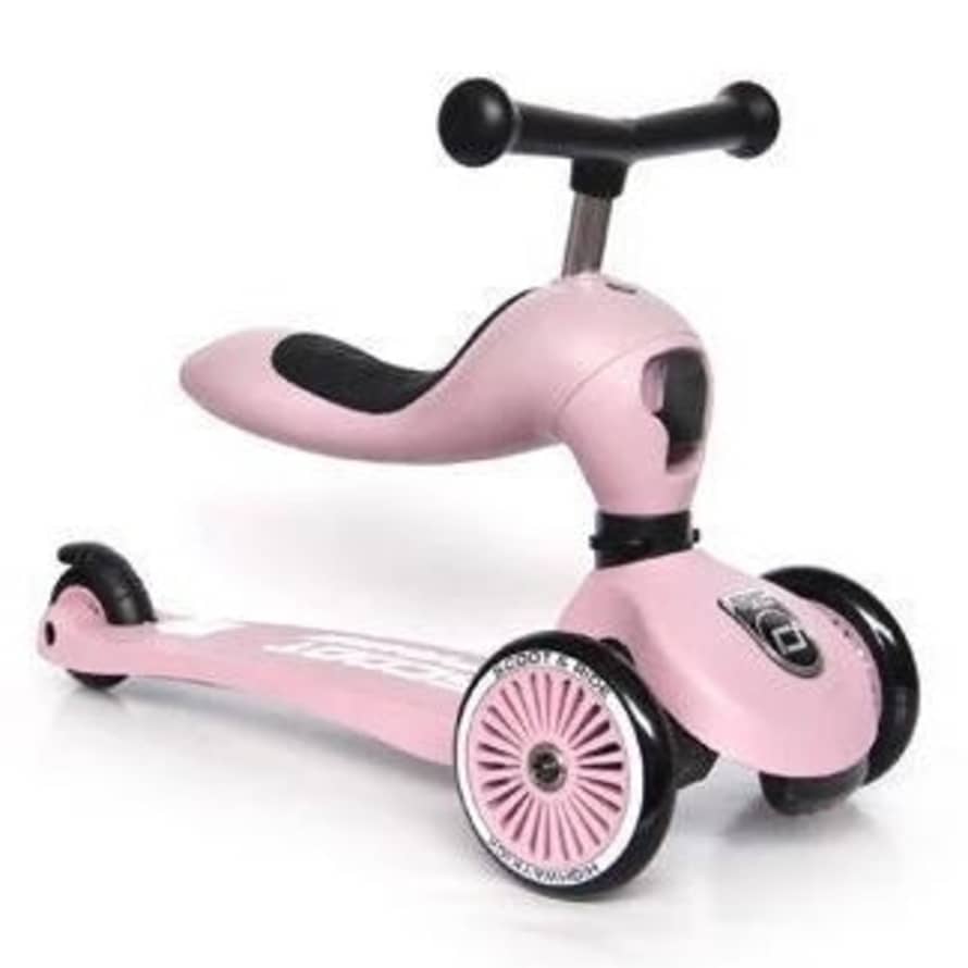 Scoot & Ride 2 in 1 Pink Highway Kick Scooter