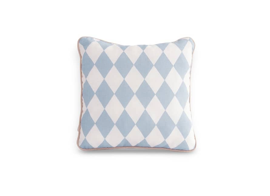 Nobodinoz Mini Blue Rhombuses Pillow