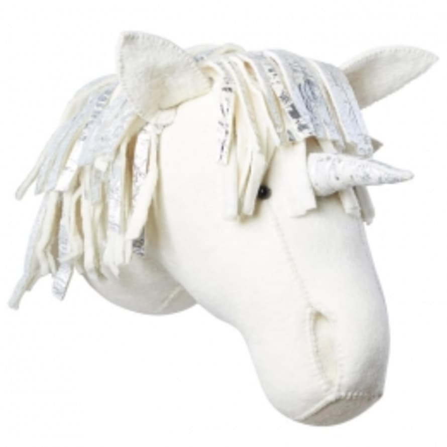 Fiona Walker England Unicorn Head Deco