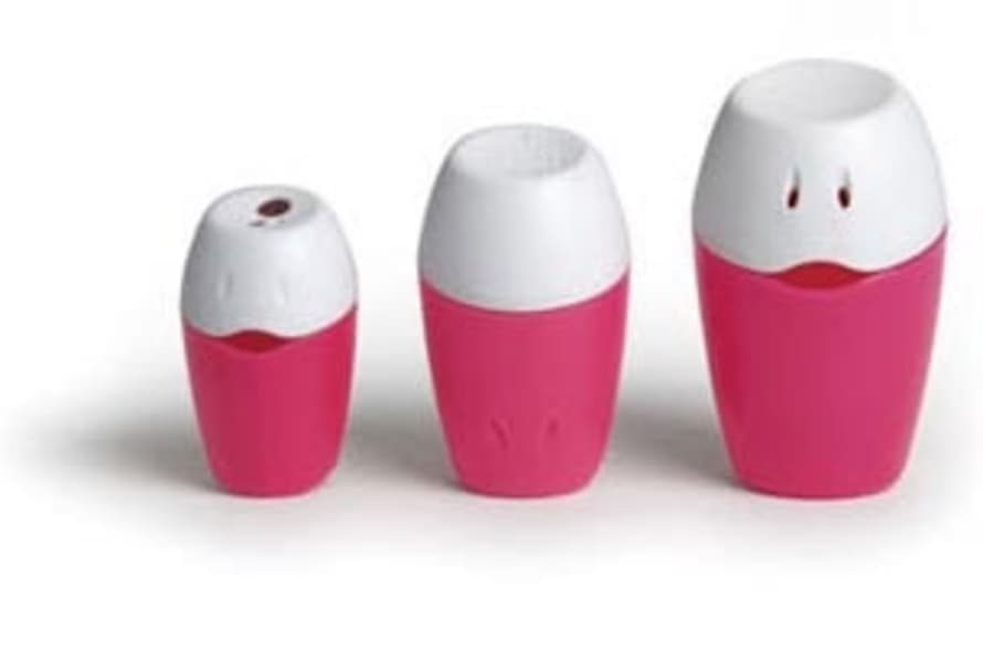 HOPPOP Set of 3 Fuchsia Containers for Babies