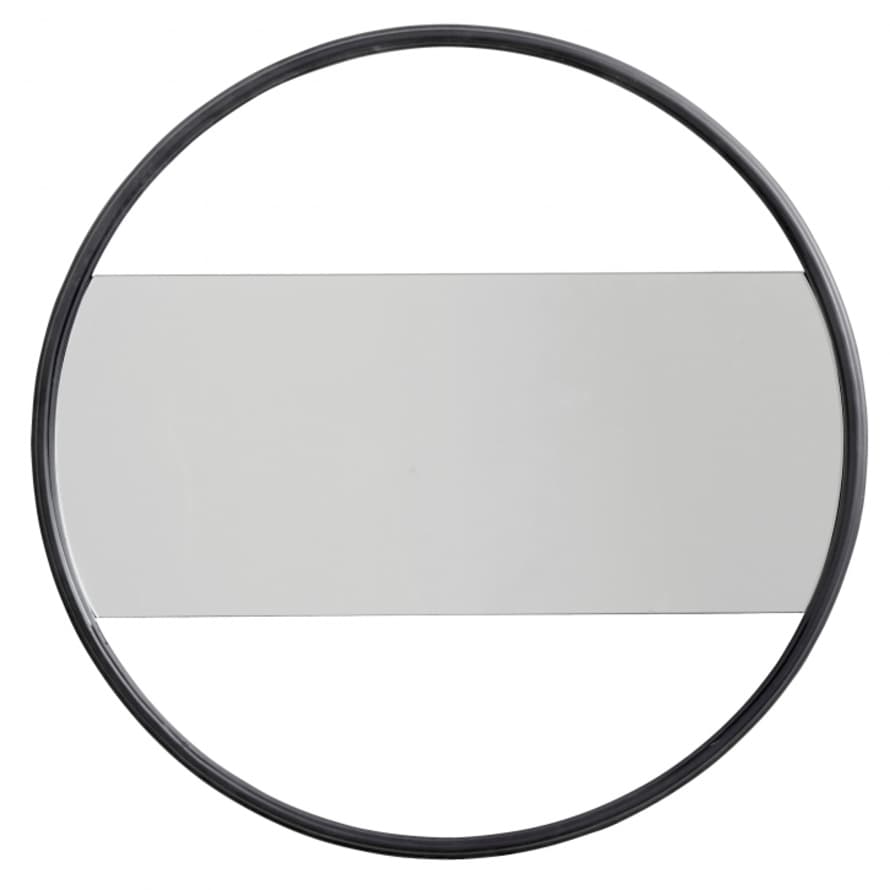 Nordal Round Mirror, Iron, Mat Black 