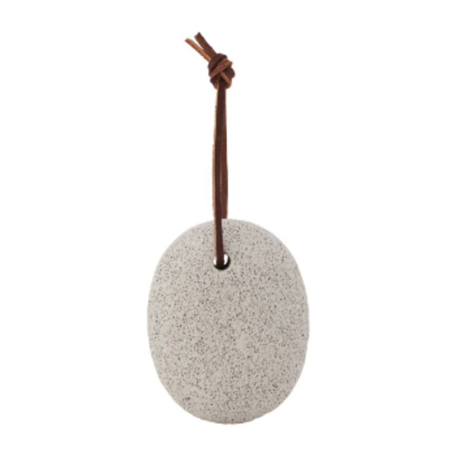 Meraki Pumice Stone with Leather Rope 7xh9cm
