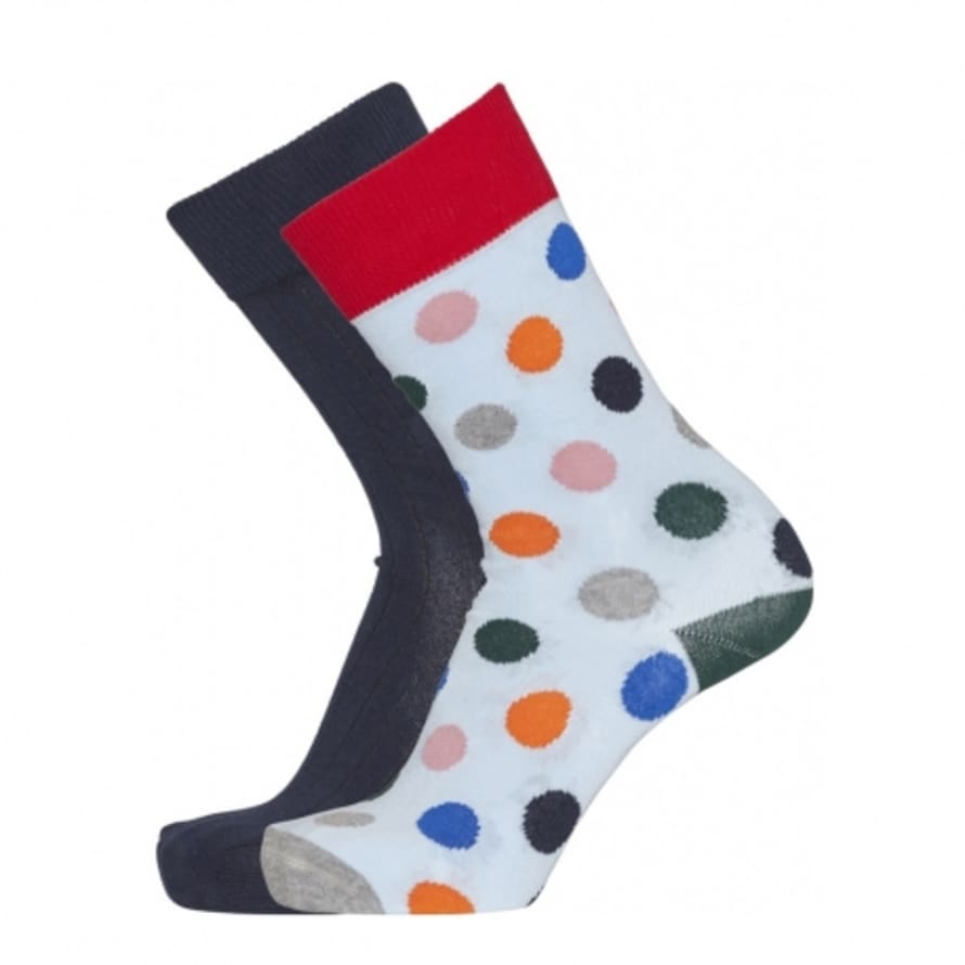 Knowledge Cotton Apparel  83124 Timber 2 Pack Dot Socks