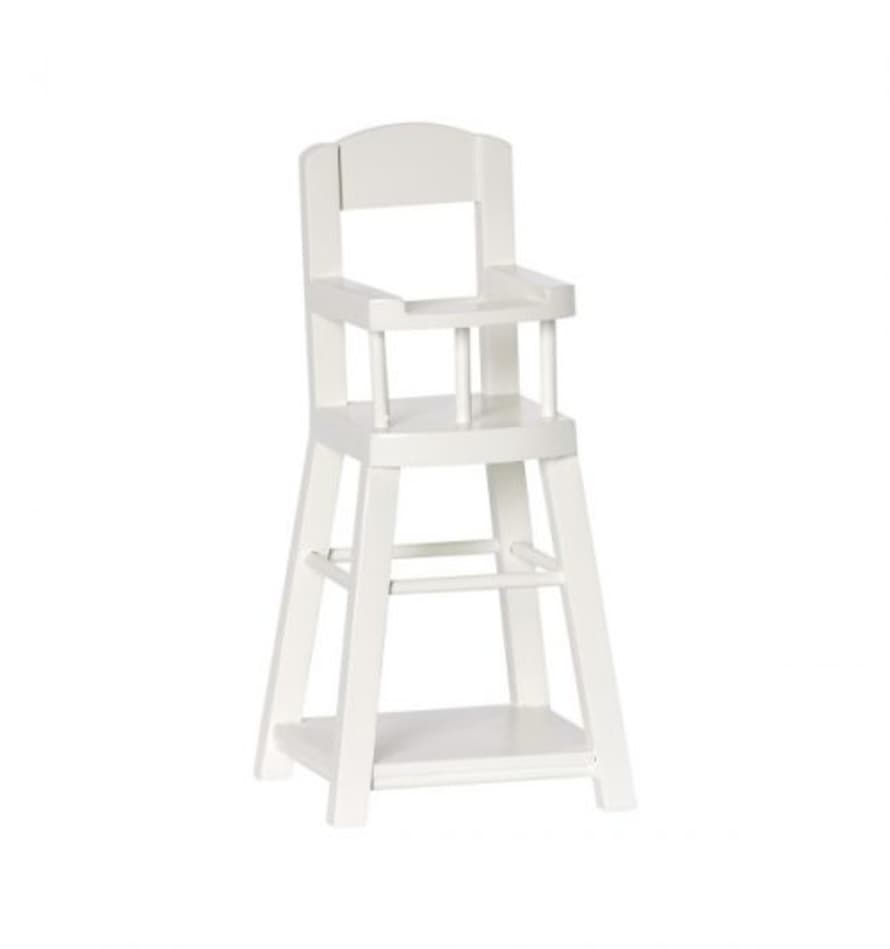 Maileg White Wooden High Chair