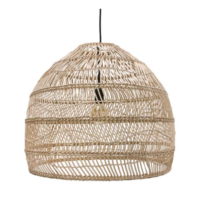 HK Living Ceiling Lamp in Natural Colour Rattan