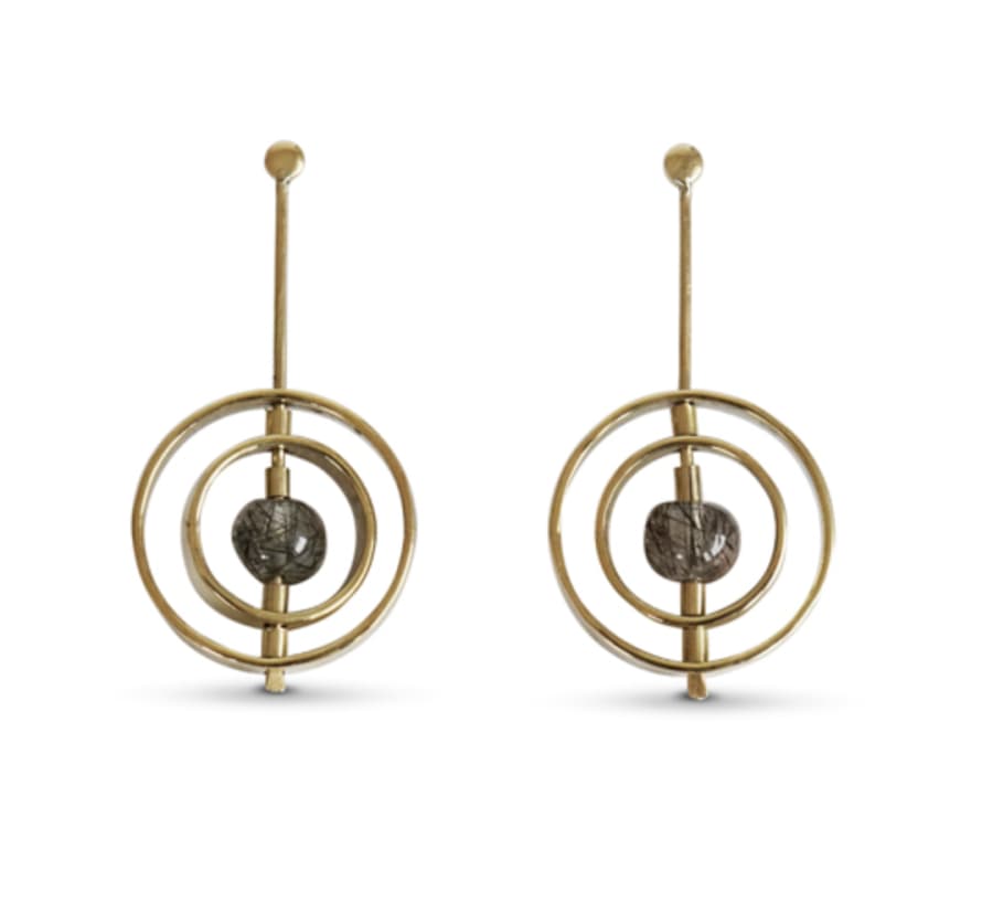 Ting Goods Solar Earrings Brass