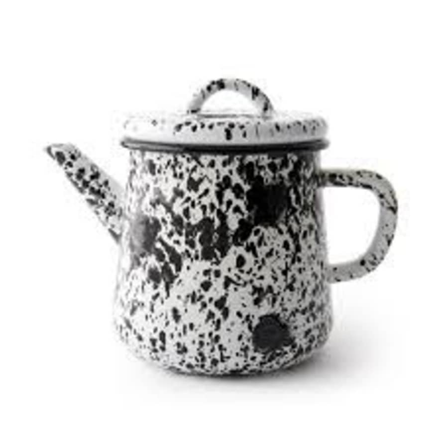 Bornn Black and White Teapot