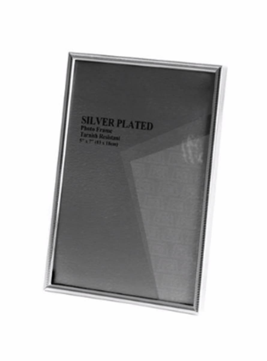 THE BROWNHOUSE INTERIORS Silver Plated Handmade Plain Photo Frame