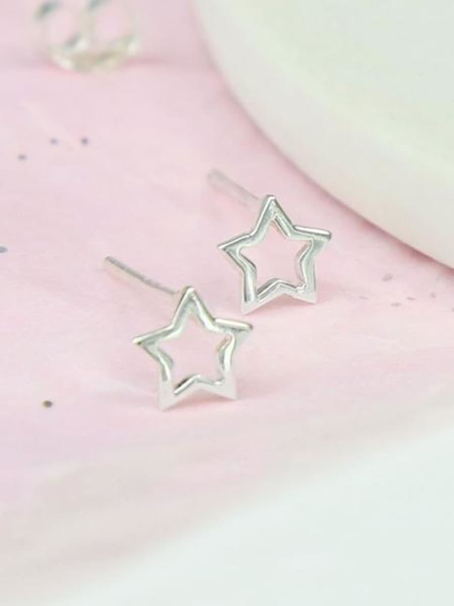 POM Open Star Studs 925