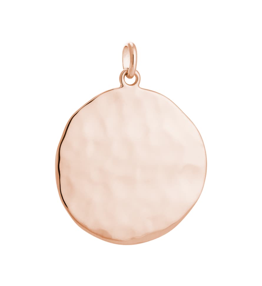 KIRSTIN ASH Rose Gold Large Circle Charm