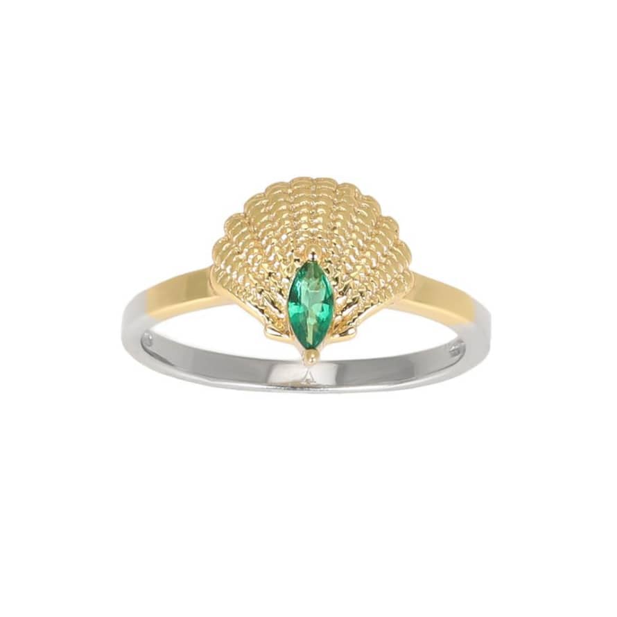 V by Laura Vann Pamela Gold Shell Ring