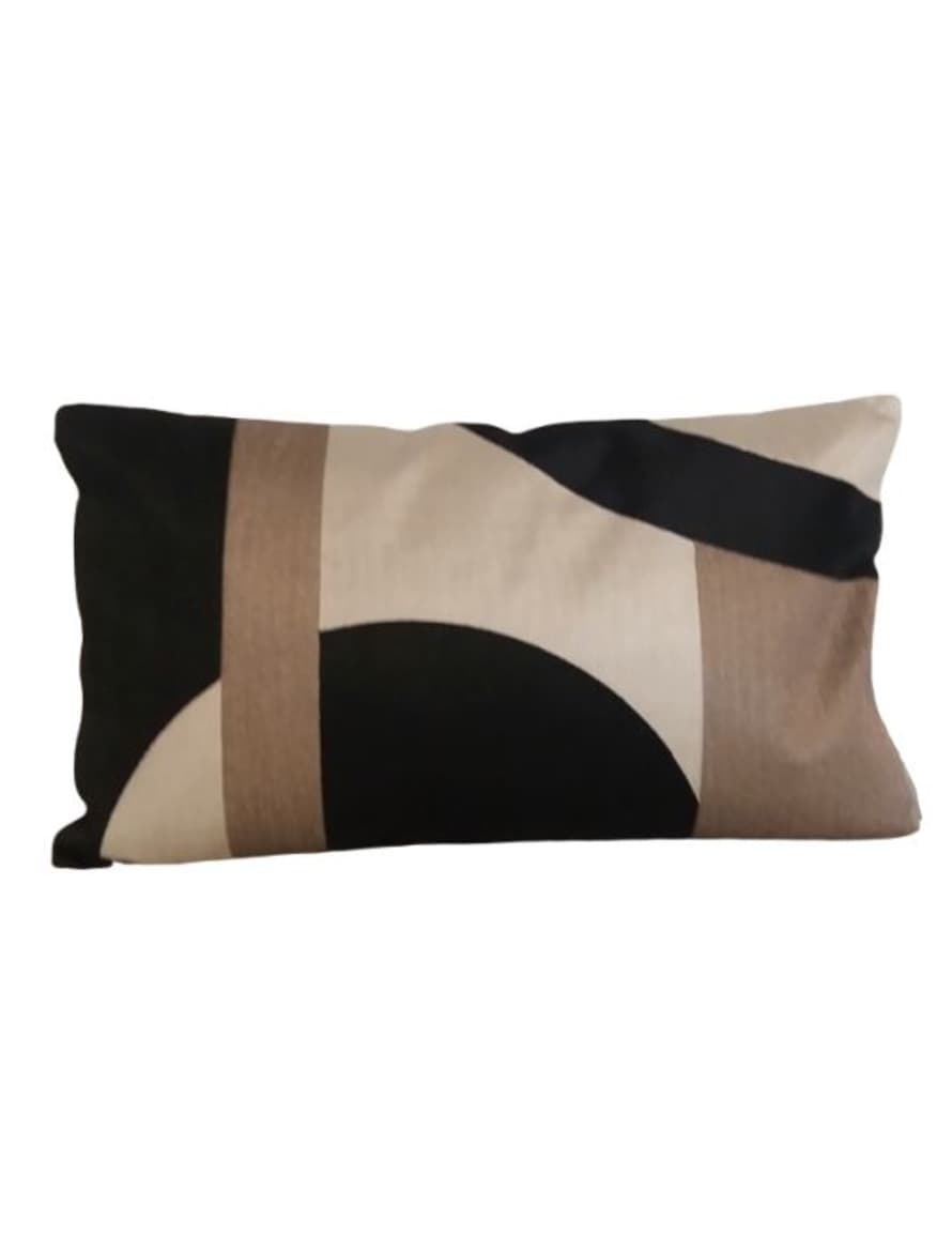 Colmore Circles And Stripes Cushion 60 x 35 cm 