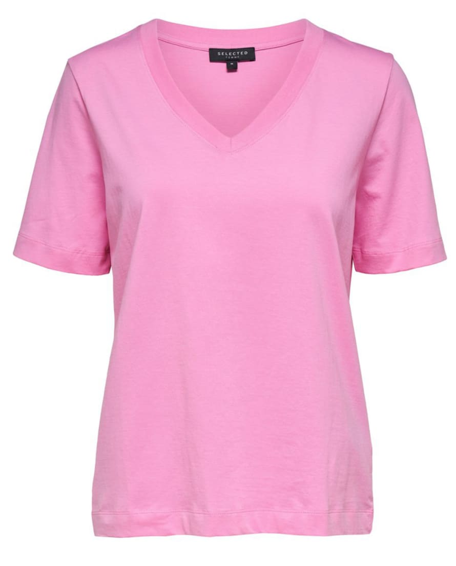 Selected Femme Rosebloom V Neck T-Shirt 