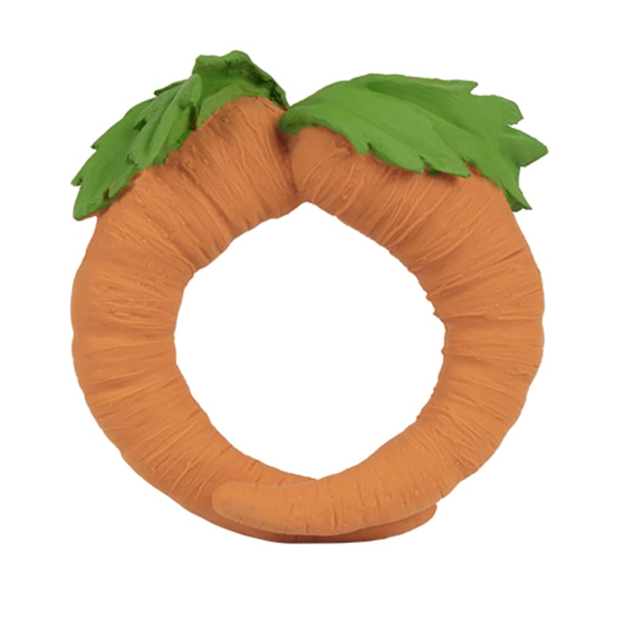 Oli & Carol Fruit & Veggie Teether Toy Cathy the Carrot