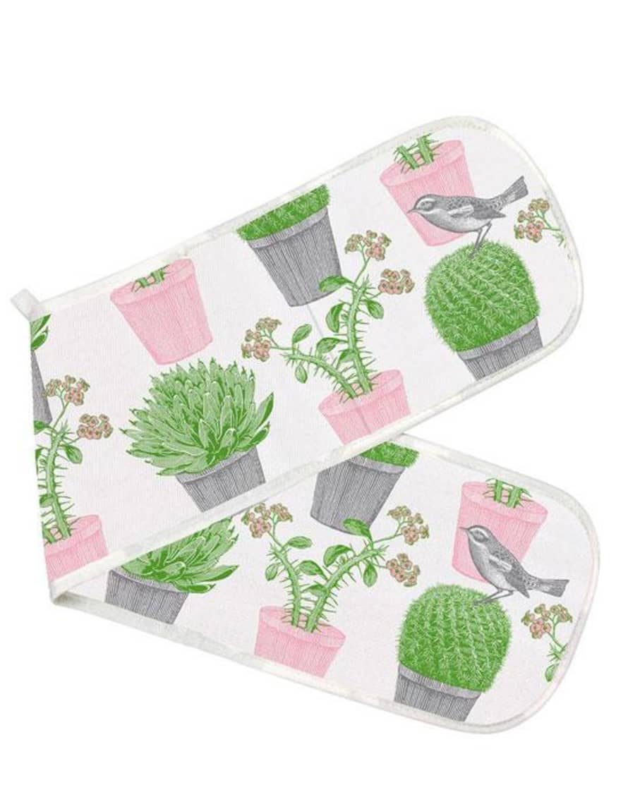 Thornback & Peel Double Oven Glove Cactus Bird