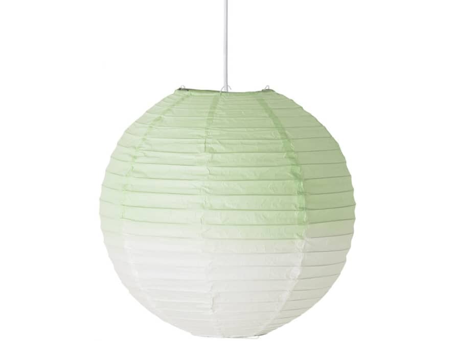 Bloomingville 35cm Green and White Pendant Lamp Dip