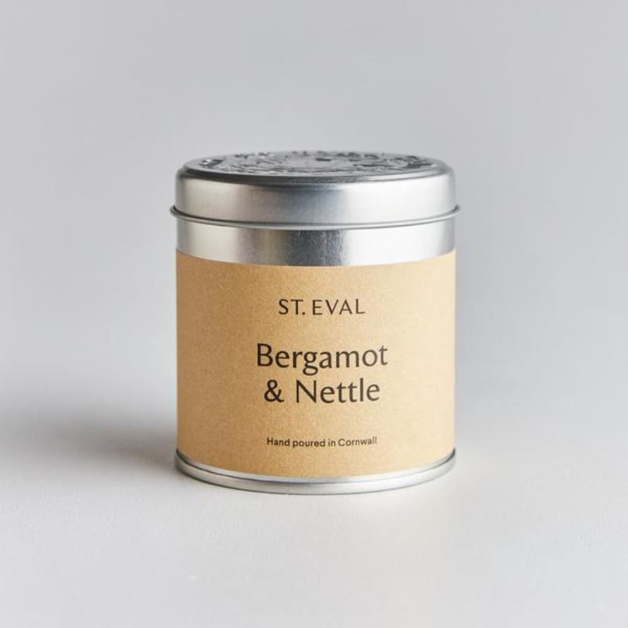 St Eval Bergamot Nettle Scented Tin Candle