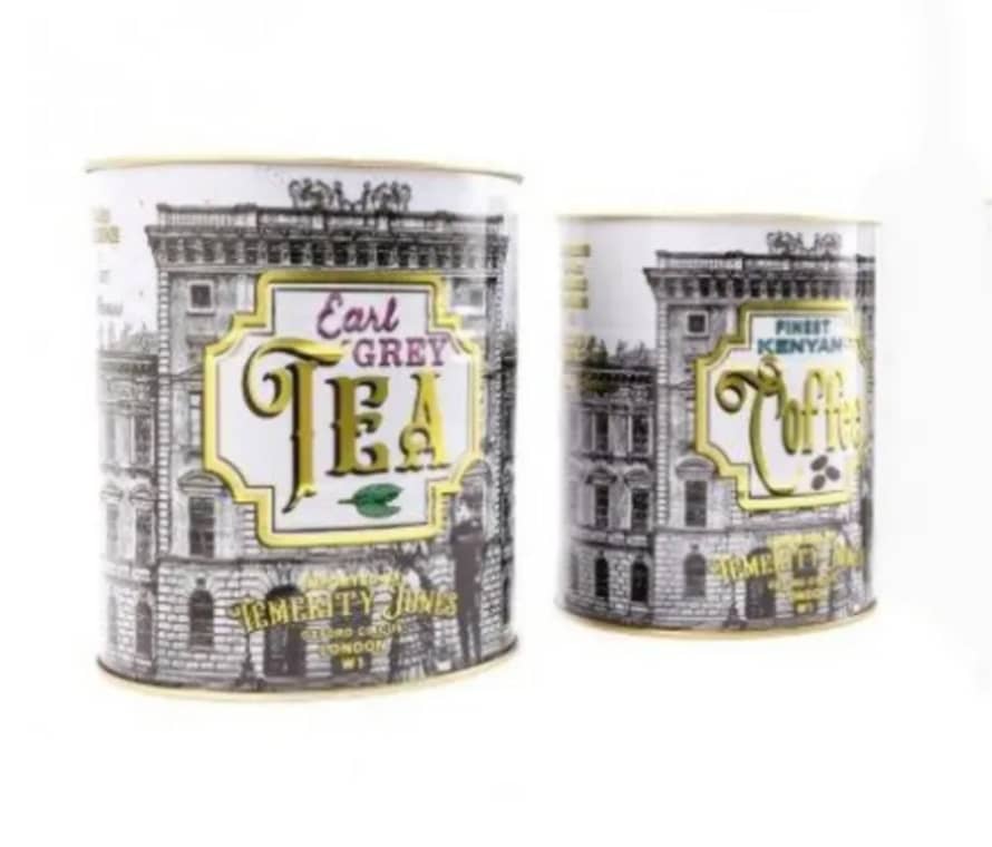 Temerity Jones Monochrome Coffe/Tea Tins Set