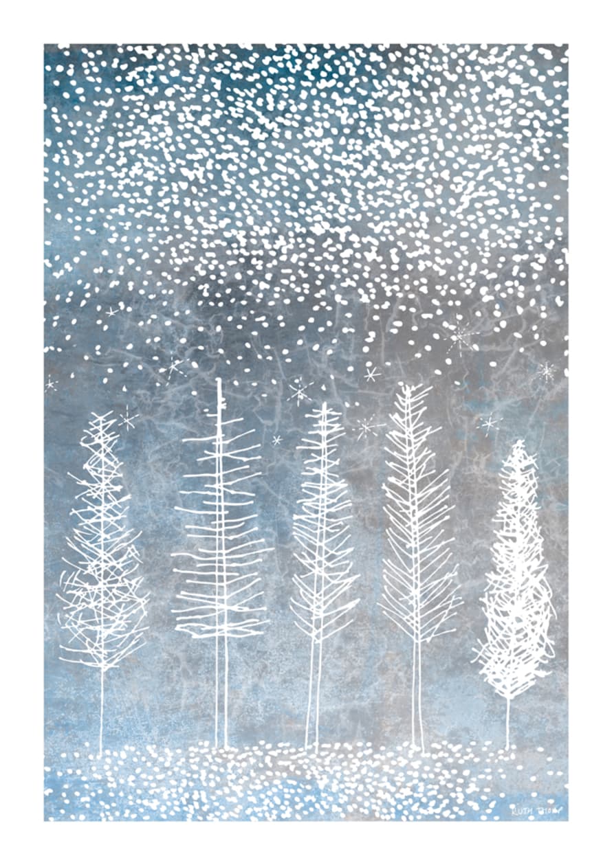 Ruth Thorp Studio A3 Winter Trees Art Print