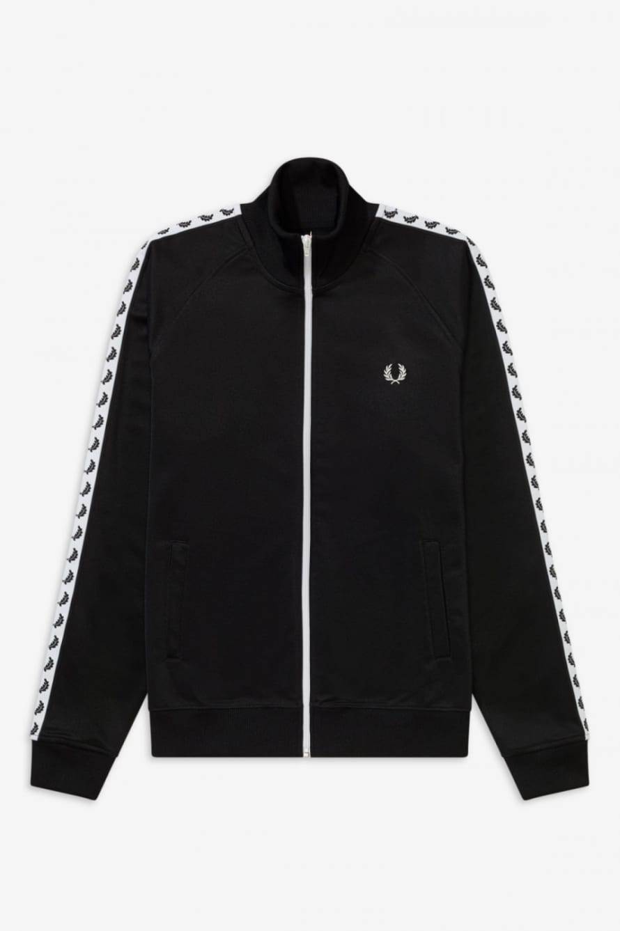 Fred Perry Taped Track Jacket - Black