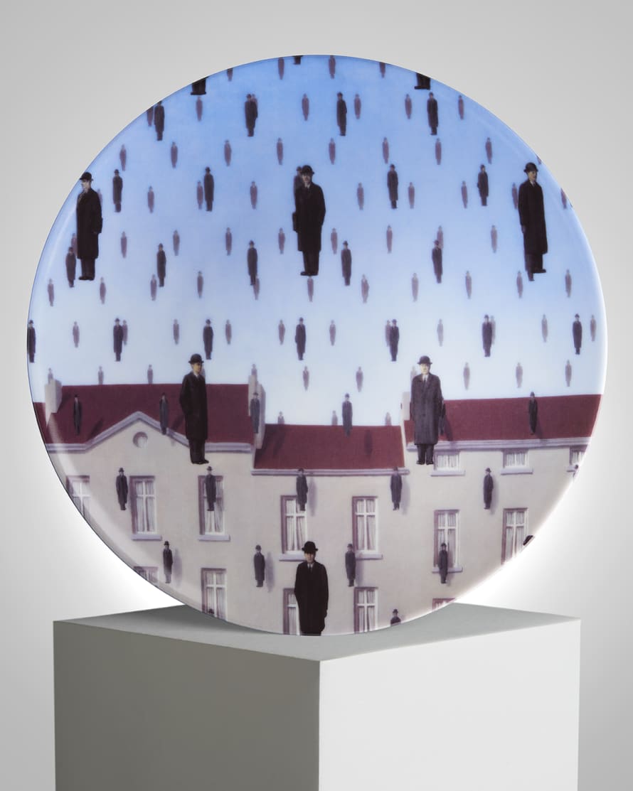 LIGNE BLANCHE PARIS Golconde Magritte Porcelain Plate