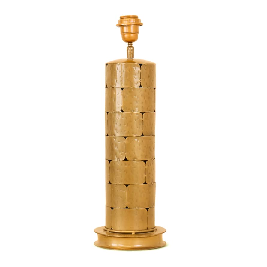 Gold/Brass Table Lamp, Ø16 x H47 cm