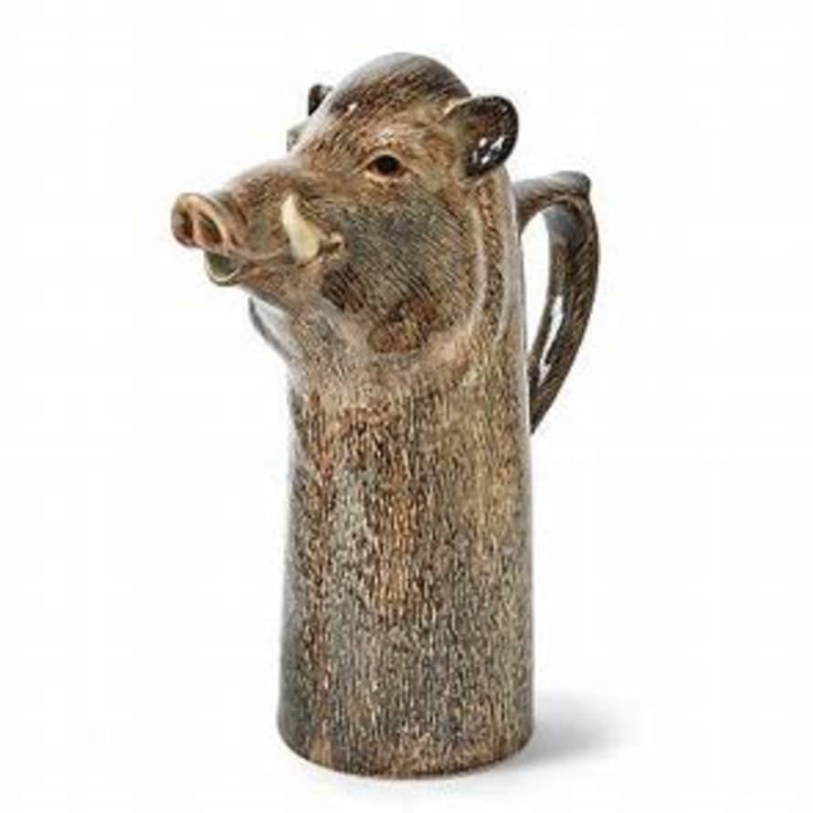 Quail Ceramics Wild Boar Water/Wine Jug