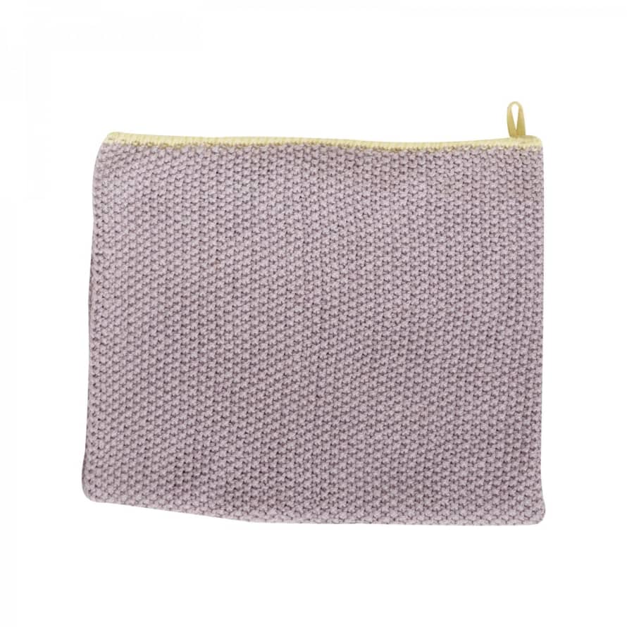Hubsch Tea Towel Purple/Yellow